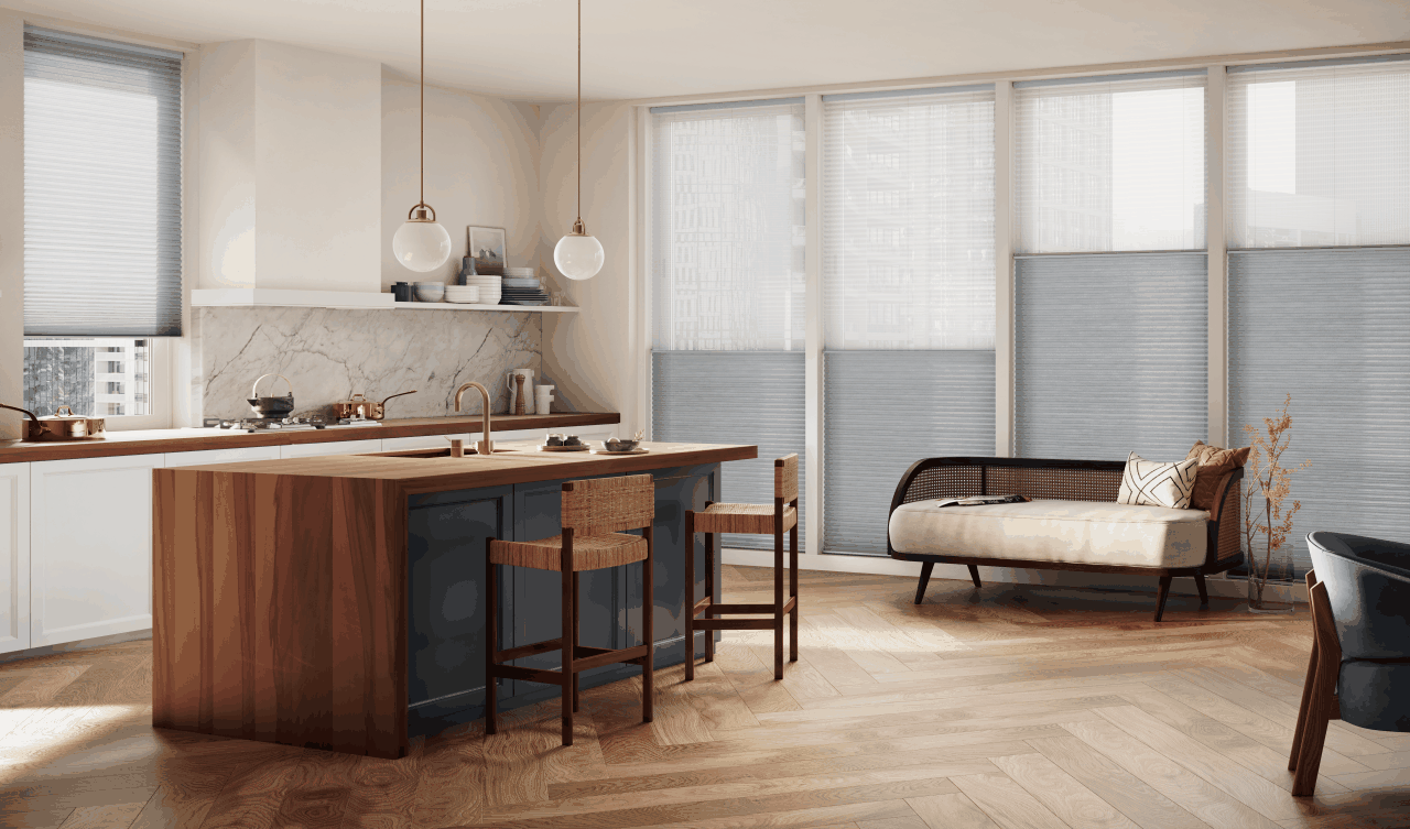 Applause® Cellular Shades installed window treatment